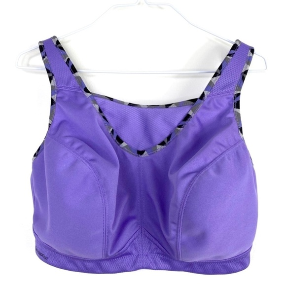 GLAMORISE No-Bounce Support Camisole Bra in Purple - Picture 3 of 9